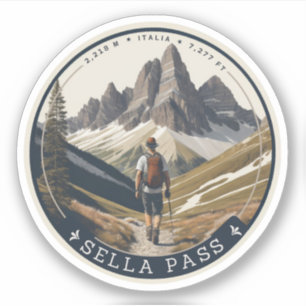 セルラ峠 南チロル イタリア アルプス山脈 シール