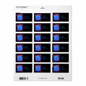 セルリアンブルーバラ住所 シール (フルシート)