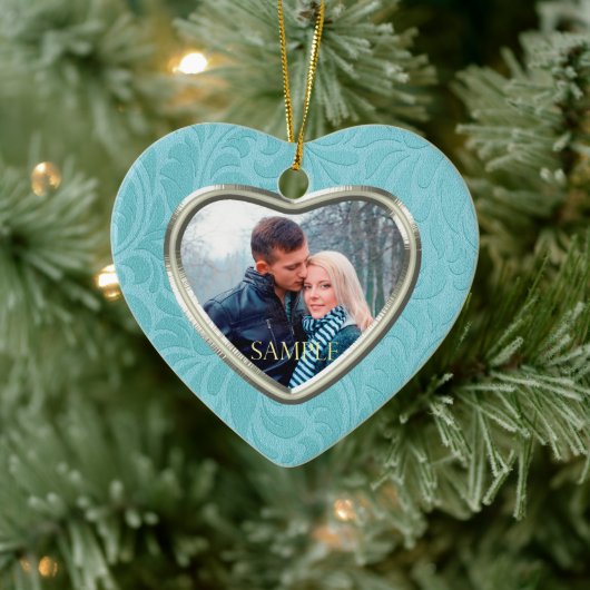 セルリアンブルーブロケージキープサケテンプレート セラミックオーナメント (ツリー)