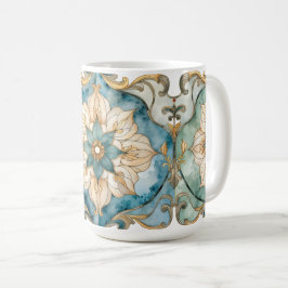 セルリアンブルームタペストリーマグ コーヒーマグカップ