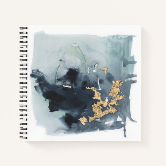 セルレアン&金ゴールド ノートブック (正面)