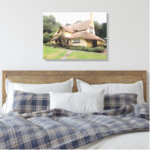 セルワーシーの茅葺きコテージ キャンバスプリント (インサイチュ (寝室))