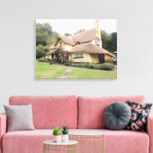 セルワーシーの茅葺きコテージ キャンバスプリント (インサイチュ (リビング))