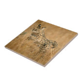 セルヴァル(Leptailurus Serval)ジャンプ タイル (側面)