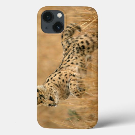 セルヴァル(Leptailurus Serval)ジャンプ Case-Mate iPhoneケース (裏面)