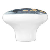 セルーリアンと金ゴールド セラミックノブ (側面)