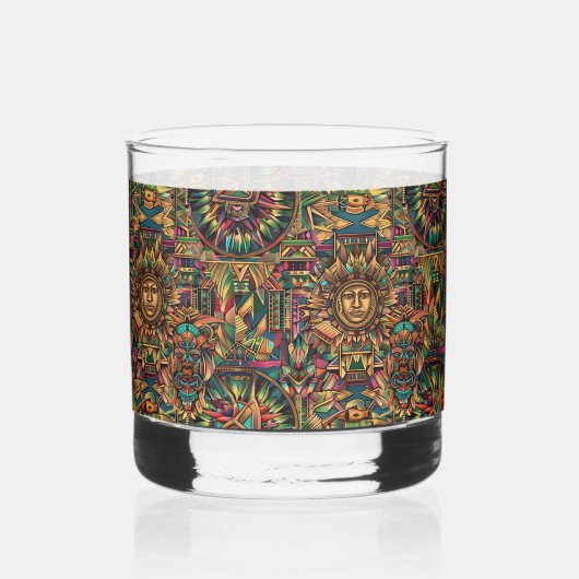 セルーレアステカン「夢」 12ozプリント岩ガラス ウイスキーグラス (裏面)