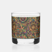 セルーレアステカン「夢」 12ozプリント岩ガラス ウイスキーグラス (左)