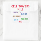 セル・タワーキル・ステッカー スクエアシール (バッグ)