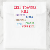 セル・タワーキル・ステッカー スクエアシール (バッグ)