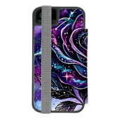 セルestial銀河バラ渦巻星雲カスタム製品 incipio iPhoneウォレットケース (フォリオ裏面)