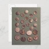 セレクションCelticとRomanコインが見つかった ポストカード (正面/裏面)