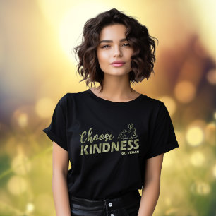 セレクトカインドネスグリーンフォイル行くビーガン Tシャツ