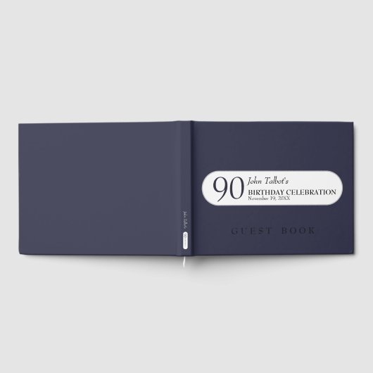 セレクトカラー誕生日退職記念ゲストB ゲストブック (全面)