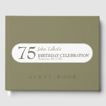 セレクトカラー75th誕生祝いゲストブック