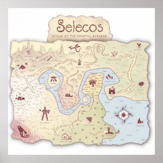セレクトスアドベンチャーファンタジーマップ ポスター