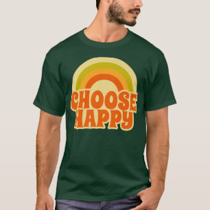 セレクトハッピーレトロヴィンテージレインボー、ヒッピースタイルG Tシャツ