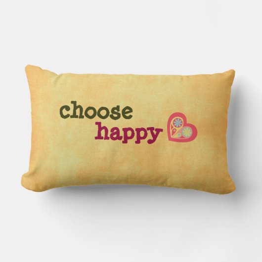 セレクトハッピー引用文枕 ランバークッション (正面)