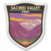 セレクトバレーペルートラベルアートヴィンテージ シール (正面)