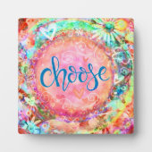 セレクトピかわいらしックパステル感動的イーゼル フォトプラーク (正面)