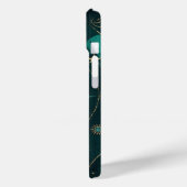セレスチャルグリーン&ゴールド:エレガントな携帯ケース Case-Mate iPhoneケース (裏面 / 左)