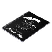 セレスチャル タッチ トレンディー サン & ムーン ハンズ ブラック ノートブック (左側)