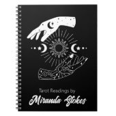 セレスチャル タッチ トレンディー サン & ムーン ハンズ ブラック ノートブック (正面)