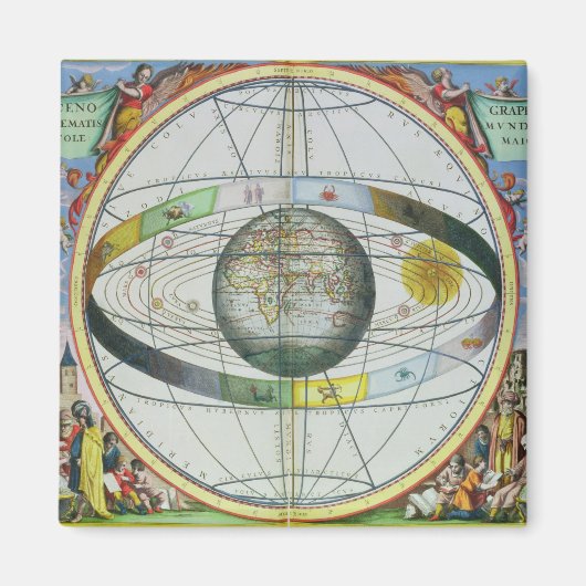 セレスティからのクリスチャン星座の地図 マグネット (正面)