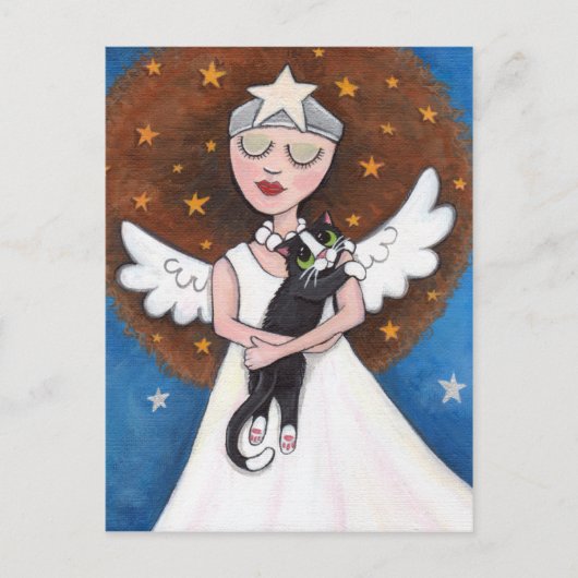 セレスティと彼女の猫はがき ポストカード (正面)