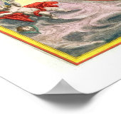 セレスティアからの南半球の地図 ポスター (角)