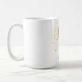 セレスティアルデザートフォックス - 月と星の宇宙 コーヒーマグカップ (左)