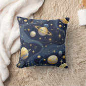 セレスティアルドリーム - 抽象的な宇宙のシームレスパターン クッション (ブランケット)