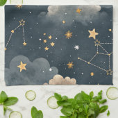 セレスティアル星座スター柄 (5) キッチンタオル (折り畳み)