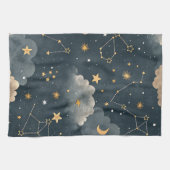 セレスティアル星座スター柄 (5) キッチンタオル (横)