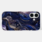 セレスティアル シルク ガーデン ラグジュアリー フォンケース | サファイア Case-Mate iPhoneケース (裏面 (横))
