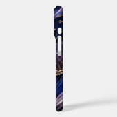 セレスティアル シルク ガーデン ラグジュアリー フォンケース | サファイア Case-Mate iPhoneケース (裏面 / 左)