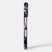 セレスティアル シルク ガーデン ラグジュアリー フォンケース | サファイア Case-Mate iPhoneケース (裏面 / 右)