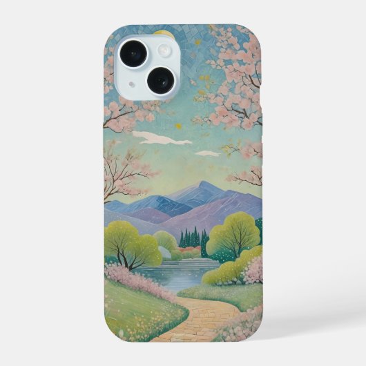 セレスティアル・スプリングパス iPhone 15ケース (裏面)