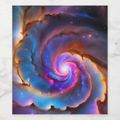 "セレスティウム" – 星雲と銀河系 ワインラベル (シングルラベル)