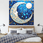 セレスティ:月の女性 キャンバスプリント (インサイチュ (寝室))