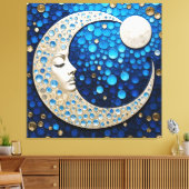 セレスティ:月の女性 キャンバスプリント (インサイチュ (リビング))