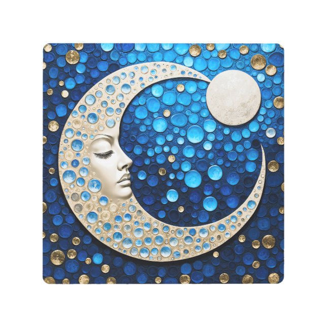セレスティ：月の女性 メタルプリント (正面)
