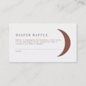 セレステボヘミアンムーンオムツラッフルチケットゲーム プレイスカード (正面)