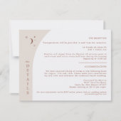 セレステボホームーン&スターズテラコッタ詳細カード 招待状 (正面)