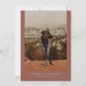 セレステ ボヘミアンムーン＆スター テラコッタ ウェディング 招待状 (裏面)