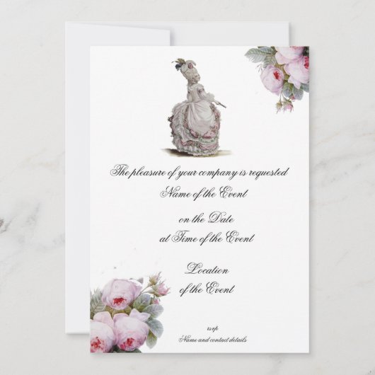 セレステ 招待状 (裏面)