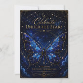 セレストサファイアウィングス バースデー招待状 招待状 (正面)