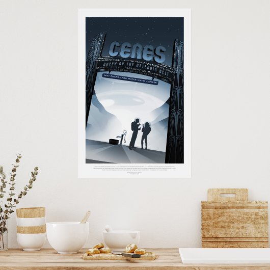 セレス矮星の休日の広告宇宙観光 ポスター (キッチン)