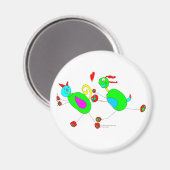 セレナの猫と犬の追跡 マグネット (正面/裏面)