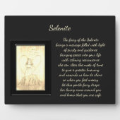 セレナイト結晶フェアリー フォトプラーク (正面)